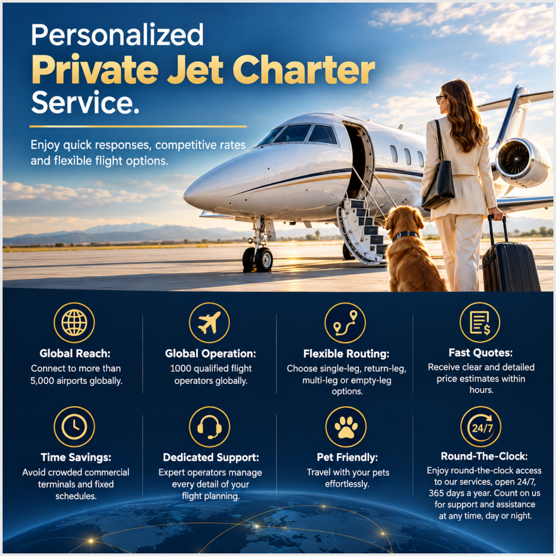 Private Jet Charter Services From 1Kind.TV